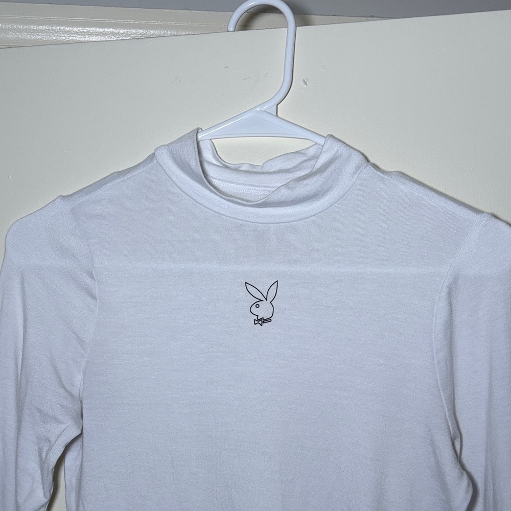 PLAYBOY White Long Sleeve Top
